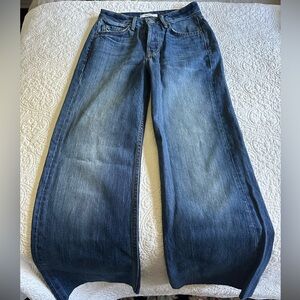 GRLFRND Carla High Rise Wide Leg Jeans 23 waist